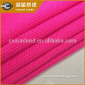 Bright red single polyester spandex elastic mesh fabric